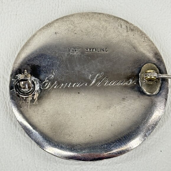 Foster & Bailey Sterling Silver1.75" Personalized Pin Brooch 21 Grams - Picture 8 of 9